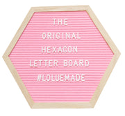 PlayBoard®: The Original Hexagon Letter Board (Gray) - The LoLueMade Company®