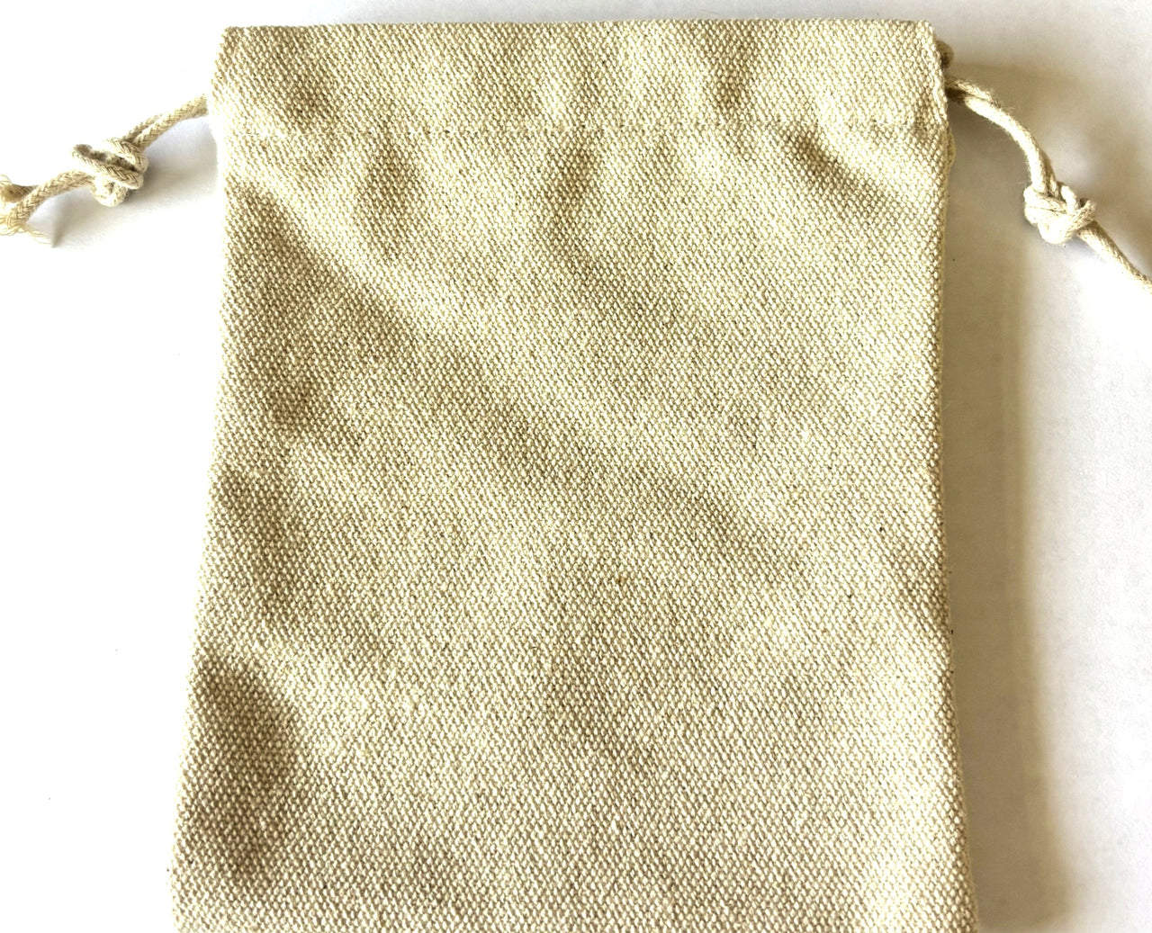 Handmade Canvas Drawstring Storage Bags - PACK OF 5