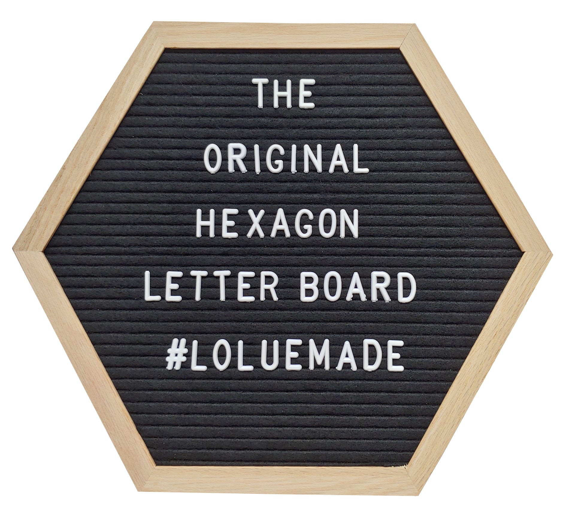 PlayBoard®: The Original Hexagon Letter Board (Pink) - The LoLueMade Company®