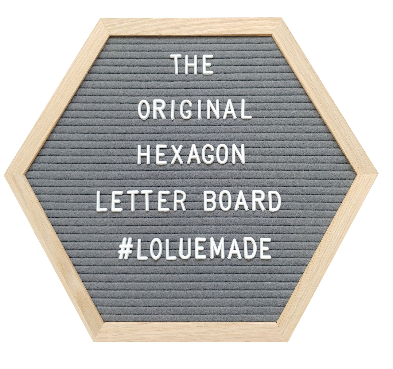 PlayBoard®: The Original Hexagon Letter Board (Gray) - The LoLueMade Company®