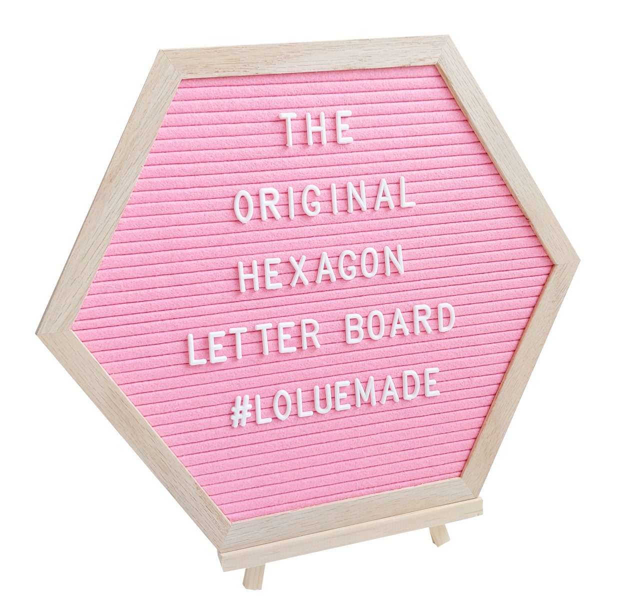 PlayBoard®: The Original Hexagon Letter Board (Pink) - The LoLueMade Company®