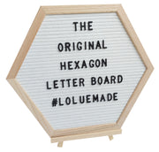 PlayBoard®: The Original Hexagon Letter Board (White) - The LoLueMade Company®