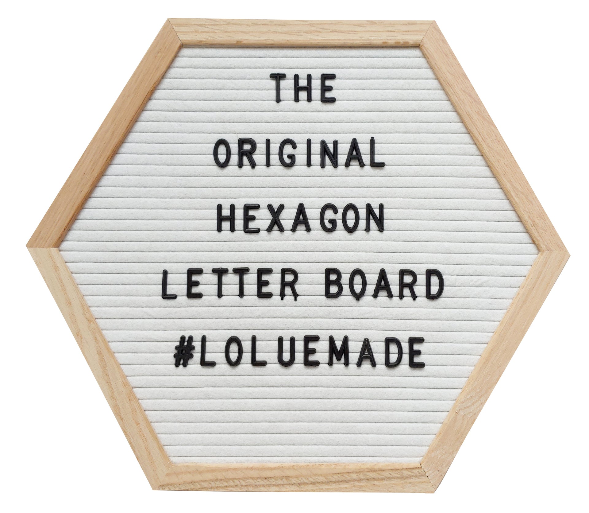 PlayBoard®: The Original Hexagon Letter Board (Black) - ASIN: B073RZH9PR - UPC: 863201000435 - BRAND: The LoLueMade Company - MANUFACTURER: The LoLueMade Company - The LoLueMade Company®