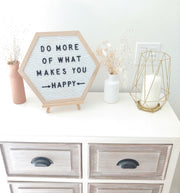 PlayBoard®: The Original Hexagon Letter Board (White) - The LoLueMade Company®