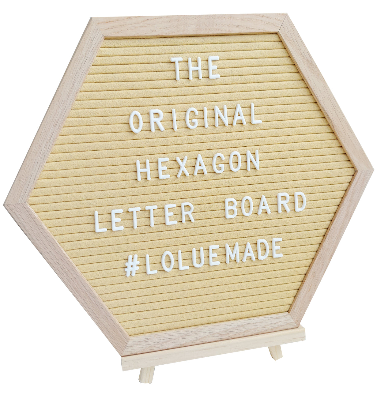 PlayBoard®: The Original Hexagon Letter Board (Yellow) - The LoLueMade Company®