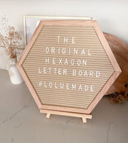 PlayBoard®: The Original Hexagon Letter Board (Black) - The LoLueMade Company®