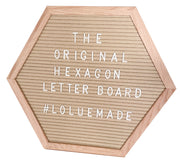 PlayBoard®: The Original Hexagon Letter Board (Yellow) - The LoLueMade Company®